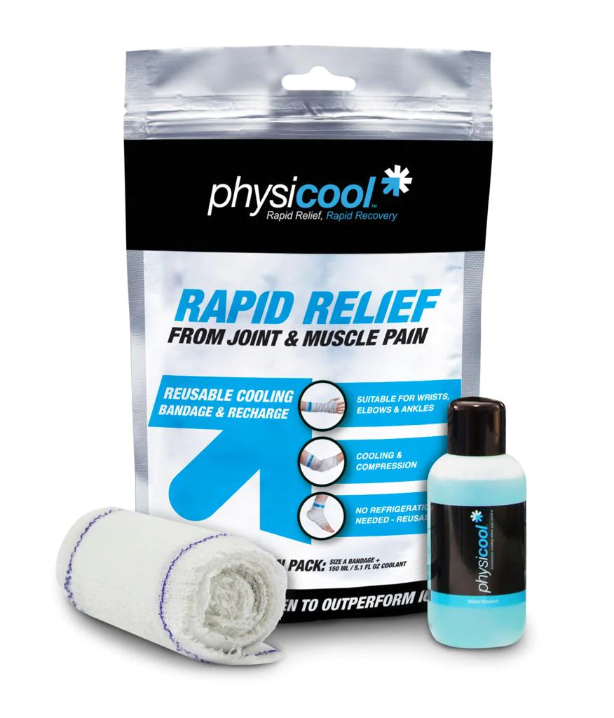 Physciool Cooling Bandage & 150ml Coolant Combo Pack